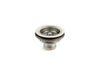 KOHLER K-8799 Duostrainer Sink drain and strainer basket, less tailpiece, vibrant polished nickel