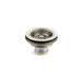 KOHLER K-8799 Duostrainer Sink drain and strainer basket, less tailpiece, vibrant polished nickel