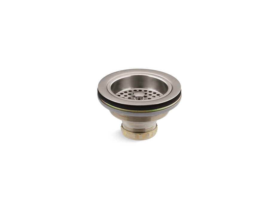 KOHLER K-8799 Duostrainer Sink drain and strainer basket, less tailpiece, vibrant stainless