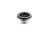 KOHLER K-8799 Duostrainer Sink drain and strainer basket, less tailpiece, vibrant titanium