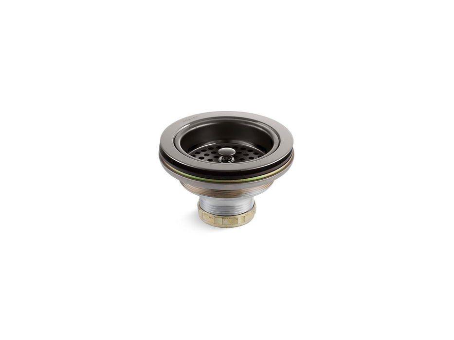 KOHLER K-8799 Duostrainer Sink drain and strainer basket, less tailpiece, vibrant titanium