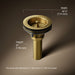 3/4 view of product with dimensions