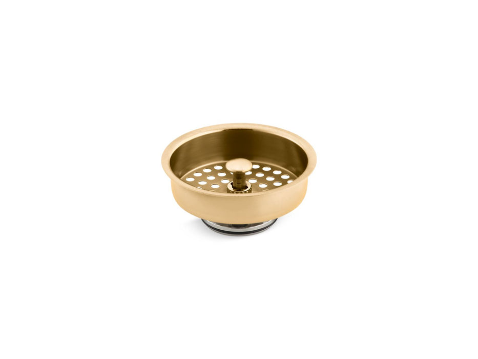 KOHLER K-8803 Duostrainer Sink strainer basket, vibrant brushed moderne brass