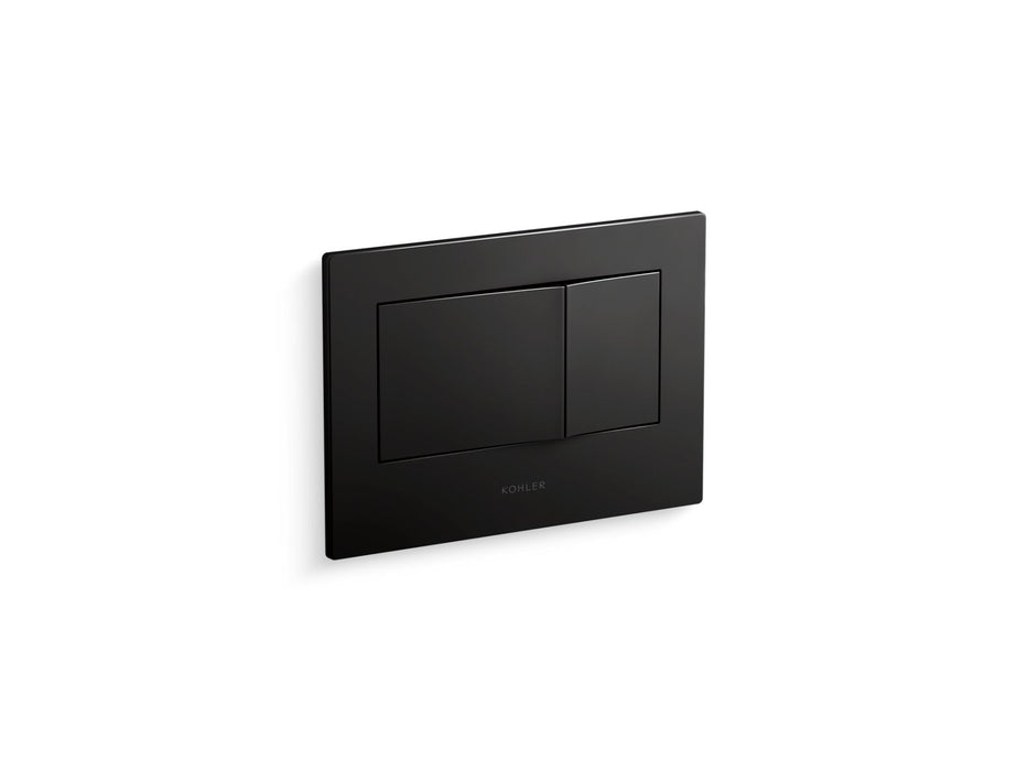 KOHLER K-8857 Bevel Flush actuator plate for 2"x4" in-wall tank and carrier system, black black