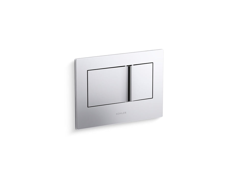 KOHLER K-8857 Bevel Flush actuator plate for 2"x4" in-wall tank and carrier system, polished chrome