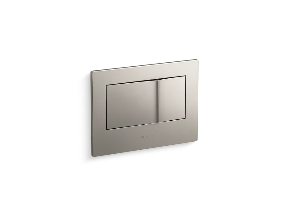 KOHLER K-8857 Bevel Flush actuator plate for 2"x4" in-wall tank and carrier system, vibrant brushed nickel