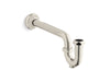 KOHLER K-9018 Adjustable P-trap with long tubing outlet, 1-1/4" x 1-1/4", vibrant polished nickel
