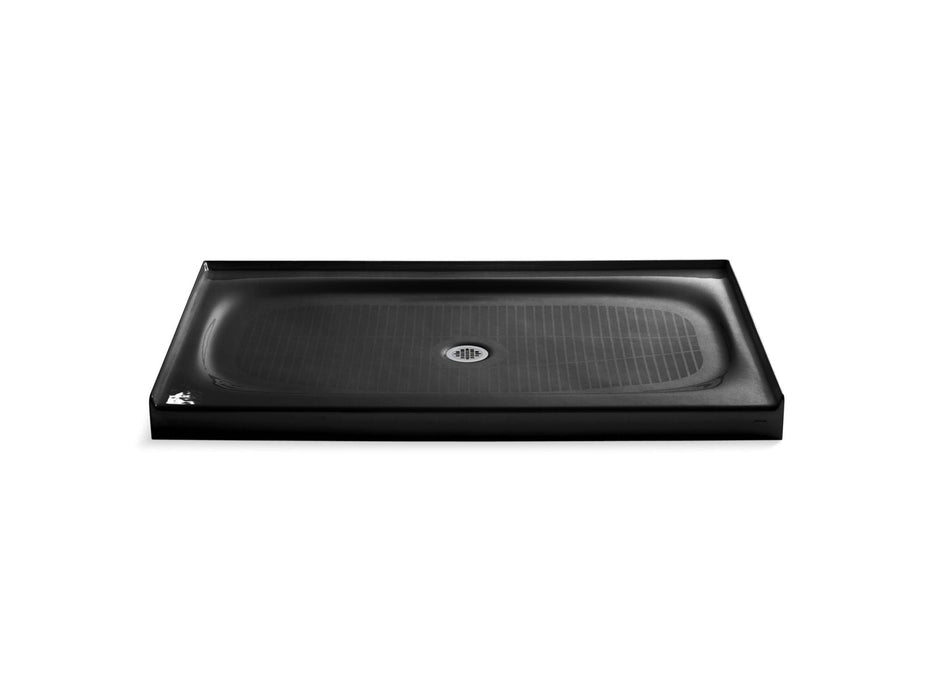 KOHLER K-9055 Salient 60" x 36" alcove shower base, center drain, black black
