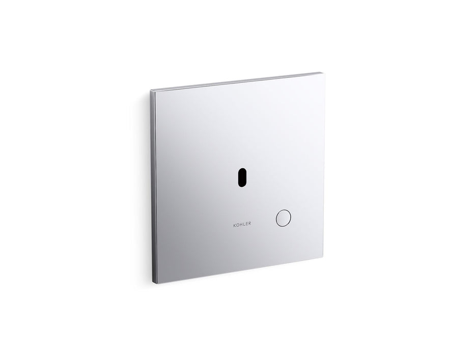 KOHLER K-90TB00R50 Mach Flex Metal Faceplate for Concealed Touchless Toilet Flushometer, 1.6 GPF, Polished Chrome - 3/4 view 