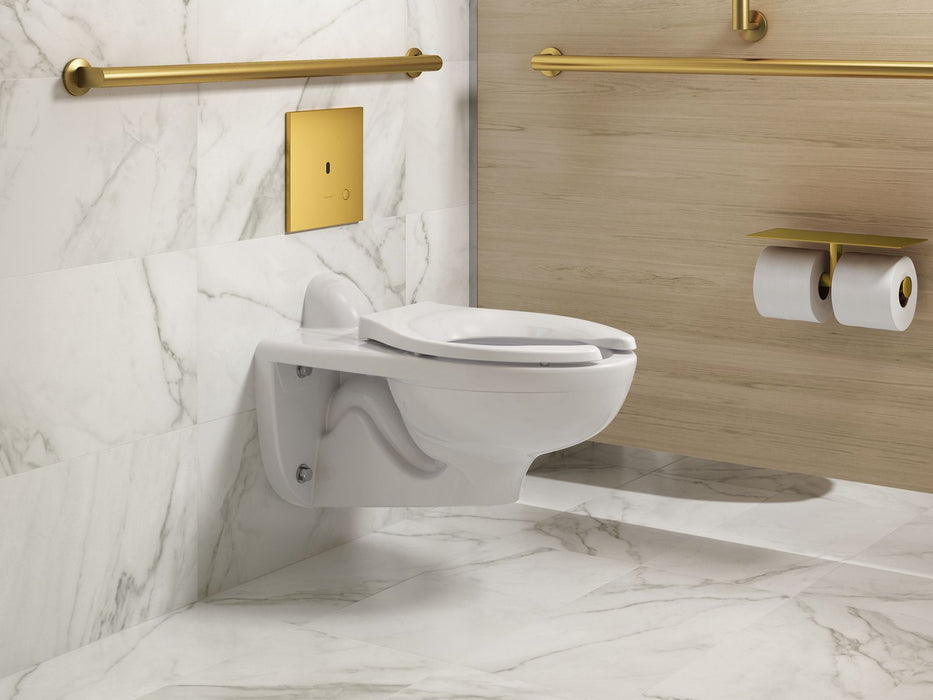KOHLER K-90TB00R50 Mach Flex Metal Faceplate for Concealed Touchless Toilet Flushometer, 1.6 GPF, Vibrant Brushed Moderne Bra