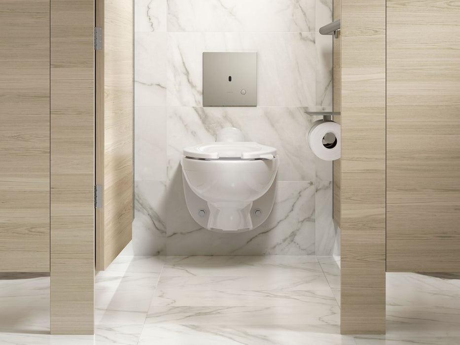 KOHLER K-90TB00R50 Mach Flex Metal Faceplate for Concealed Touchless Toilet Flushometer, 1.6 GPF, Vibrant Brushed Nickel - im