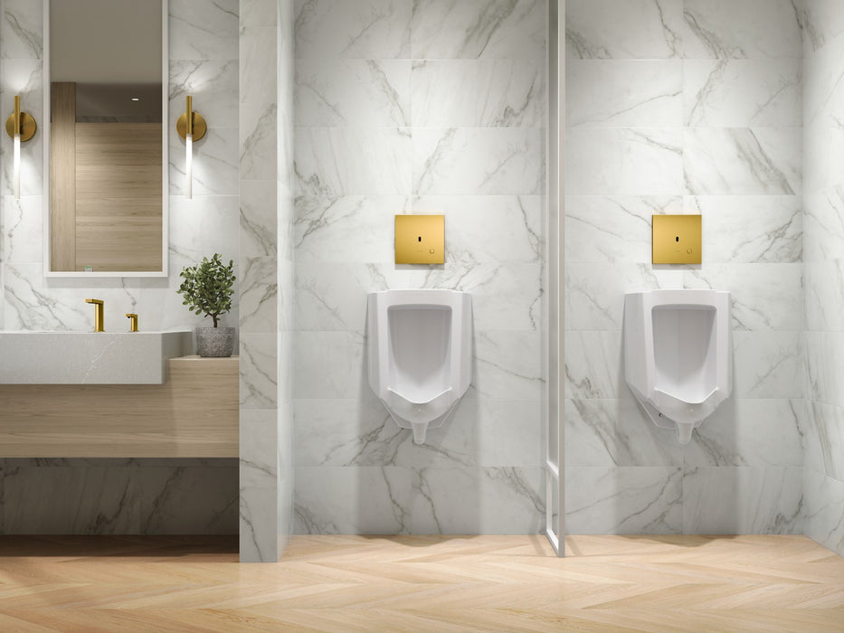 KOHLER K-90UB00D40 Mach Flex Metal faceplate for concealed touchless urinal flushometer, 0.125 gpf, vibrant brushed...