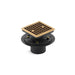 KOHLER K-9136 Clearflo Square design tile-in shower drain, vibrant brushed moderne brass