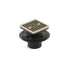 KOHLER K-9136 Clearflo Square design tile-in shower drain, vibrant french gold
