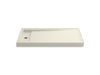 KOHLER K-9163 Bellwether 60" x 32" alcove shower base, left drain, biscuit