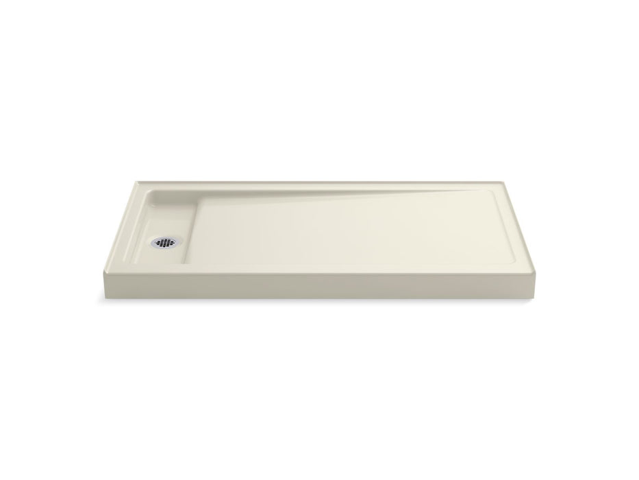 KOHLER K-9163 Bellwether 60" x 32" alcove shower base, left drain, biscuit