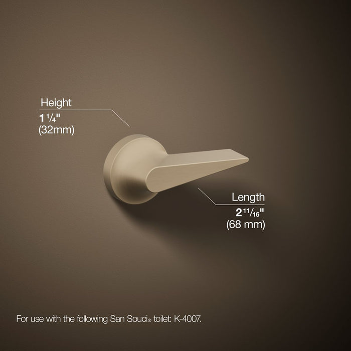 KOHLER K-9176 San Souci Trip lever for K-4007, vibrant brushed bronze - view 5