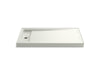 KOHLER K-9177 Bellwether 60" x 34" alcove shower base, left drain, dune