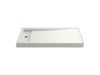 KOHLER K-9193 Bellwether 60" x 34" alcove shower base, left offset drain, dune