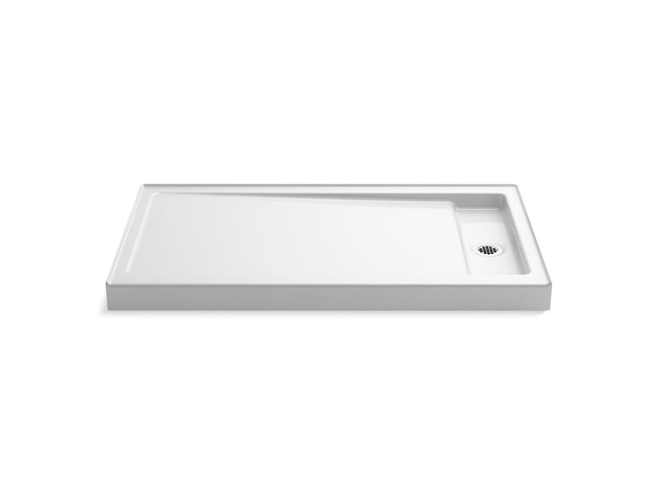 KOHLER K-9194 Bellwether 60" x 34" alcove shower base, right offset drain, white