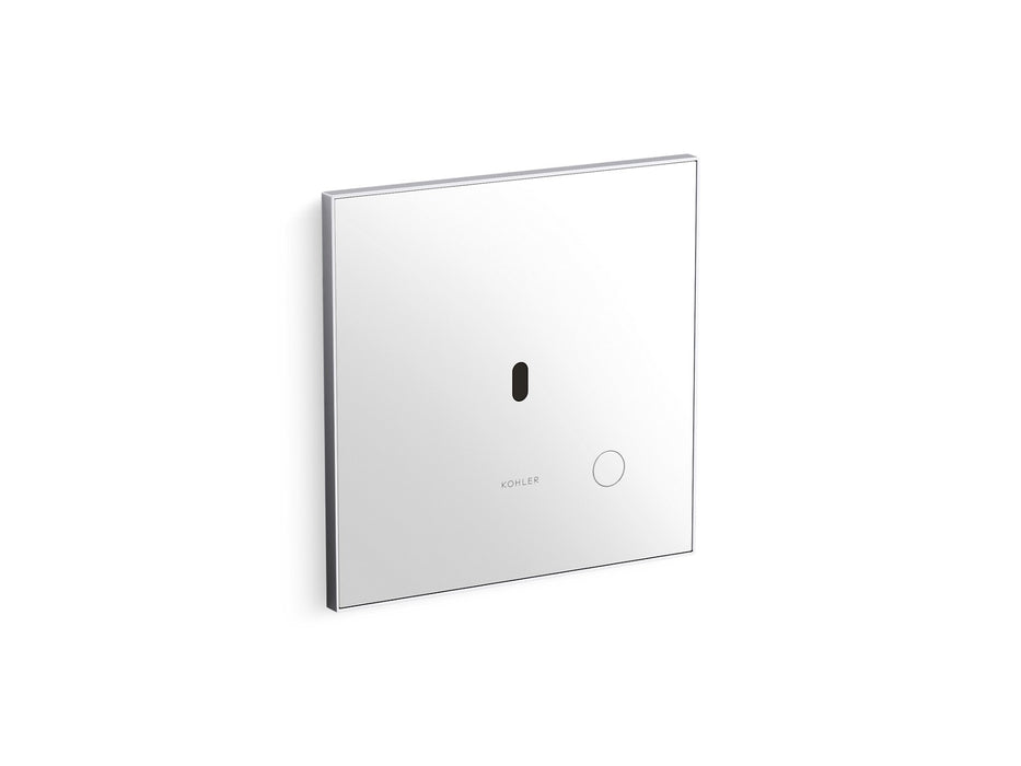 KOHLER K-91TB10L50-0WH Mach Flex Glass faceplate for concealed touchless toilet flushometer, 1.1 gpf, polished chrome
