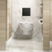 KOHLER K-91TB10L50-7BK Mach Flex Glass faceplate for concealed touchless toilet flushometer, 1.1 gpf, vibrant brushed...