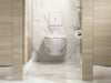 KOHLER K-91TB10N50-0WH Mach Flex Glass faceplate for concealed touchless toilet flushometer, 1.28 gpf, polished chrome -...
