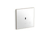 KOHLER K-91TB10R50-0WH Mach Flex Glass Faceplate for Concealed Touchless Toilet Flushometer, 1.6 GPF, Vibrant Brushed Nickel 