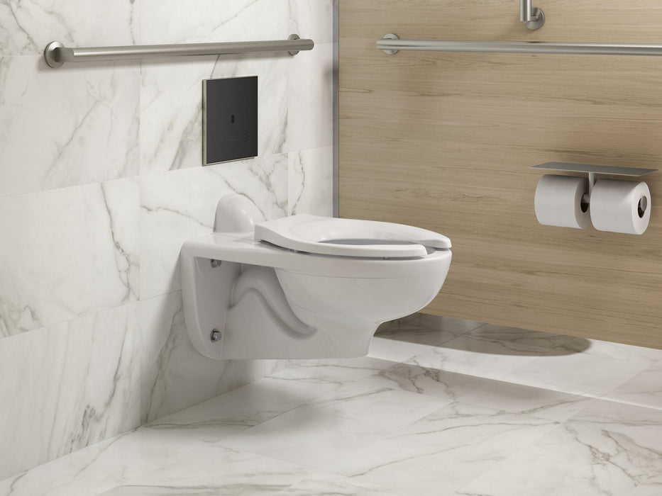 KOHLER K-91TB10R50-7BK Mach Flex Glass Faceplate for Concealed Touchless Toilet Flushometer, 1.6 GPF, Vibrant Brushed Nickel 