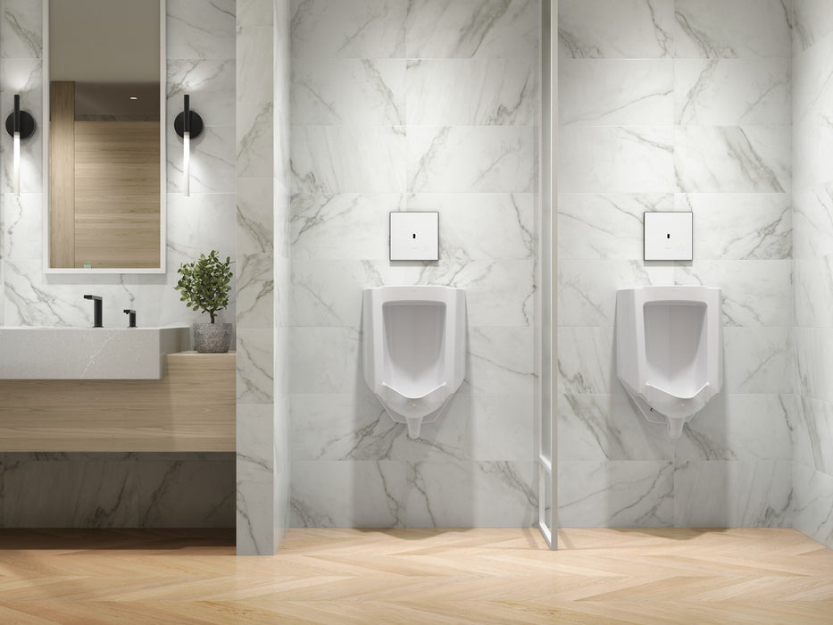KOHLER K-91UB10D40-0WH Mach Flex Glass faceplate for concealed touchless urinal flushometer, 0.125 gpf, matte black - view 2