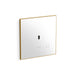 KOHLER K-91UB10D40-0WH Mach Flex Glass faceplate for concealed touchless urinal flushometer, 0.125 gpf, vibrant brushed...
