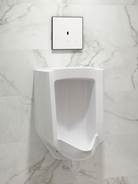 KOHLER K-91UB10G40-0WH Mach Flex Glass Faceplate for Concealed Touchless Urinal Flushometer, 0.5 GPF, Matte Black - image foc