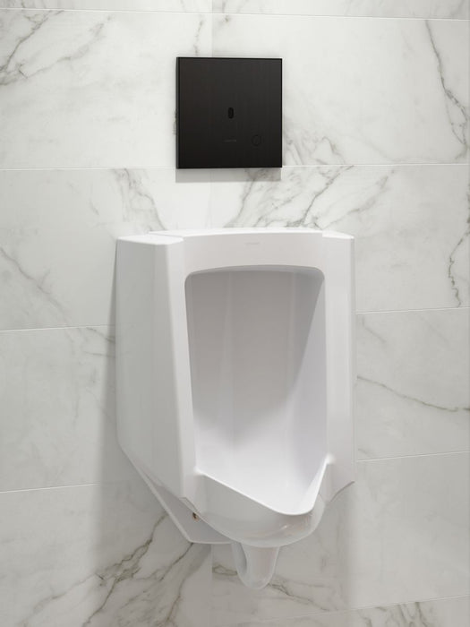 KOHLER K-91UB10G40-7BK Mach Flex Glass Faceplate for Concealed Touchless Urinal Flushometer, 0.5 GPF, Matte Black - image foc