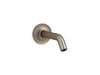KOHLER K-933 Purist Shower arm and flange, vibrant brushed bronze