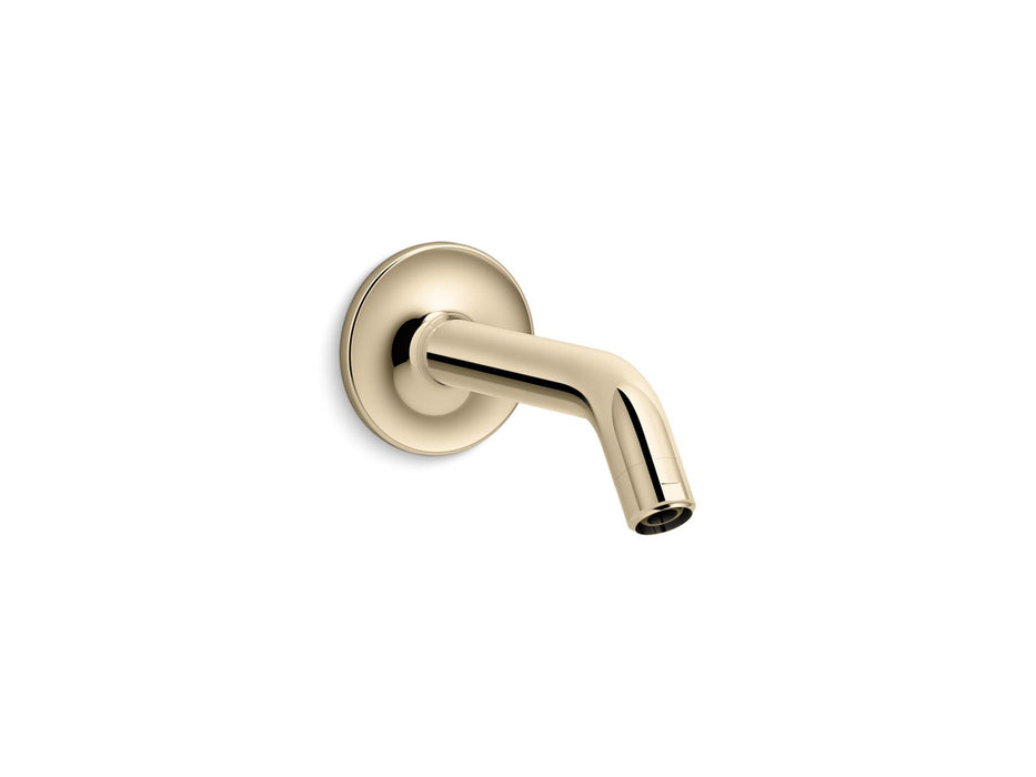 KOHLER K-933 Purist Shower arm and flange, vibrant french gold