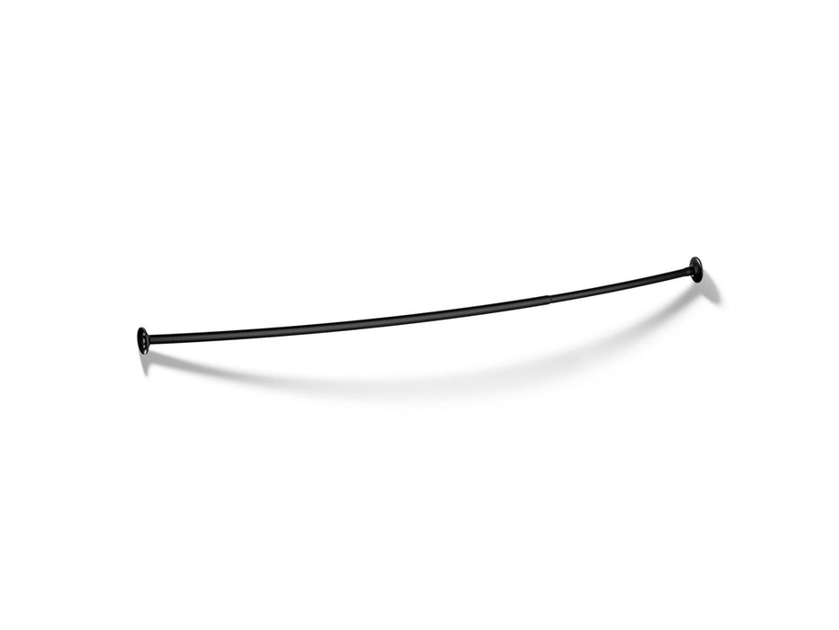 KOHLER K-9350 Expanse Curved shower rod - transitional design, matte black