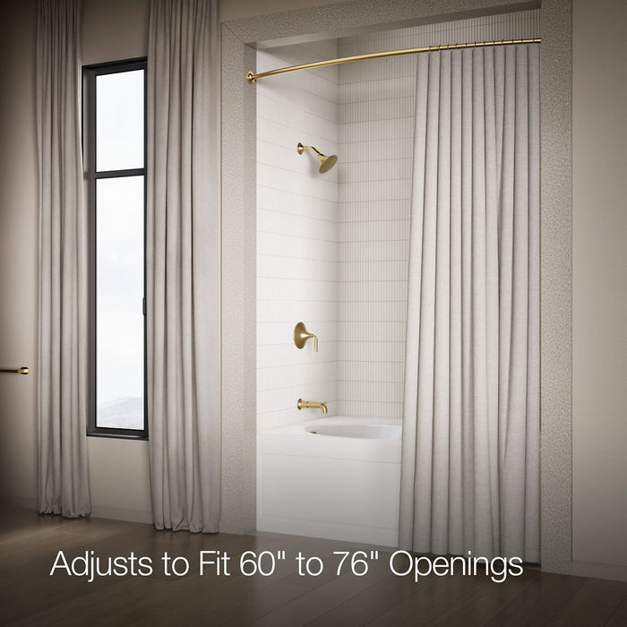 KOHLER K-9350 Expanse Curved shower rod - transitional design