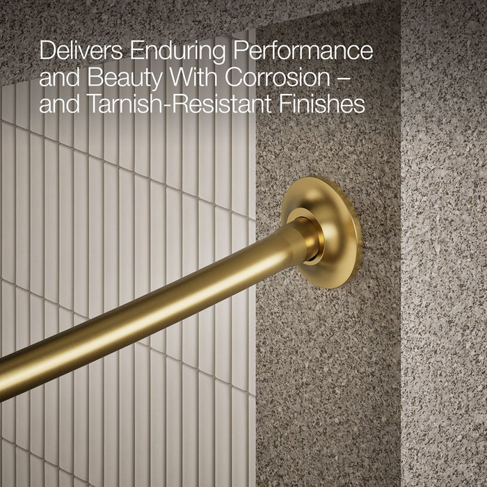 KOHLER K-9350 Expanse Curved shower rod - transitional design