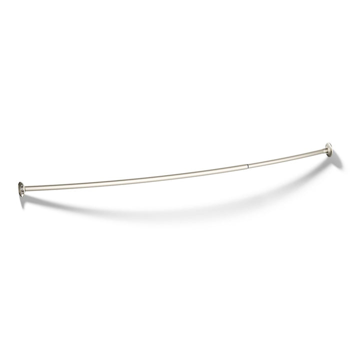 KOHLER K-9350 Expanse Curved shower rod - transitional design, vibrant brushed nickel - view 3