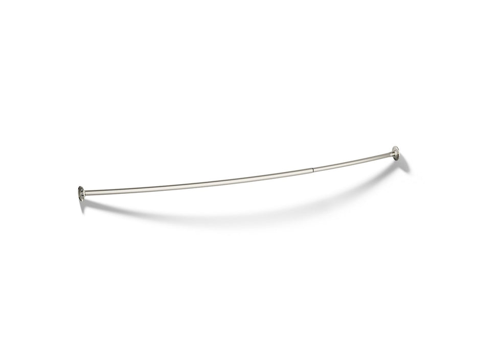 KOHLER K-9350 Expanse Curved shower rod - transitional design, vibrant polished nickel