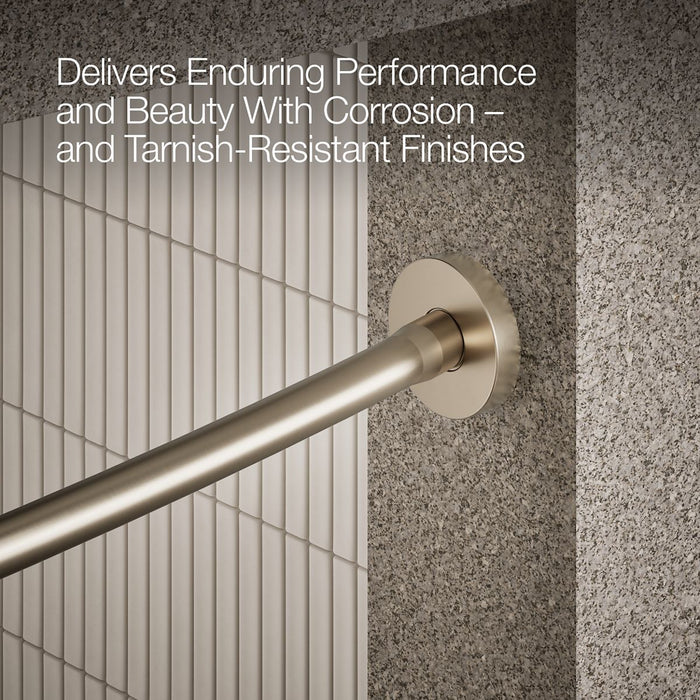 KOHLER K-9351 Expanse Contemporary design curved shower rod