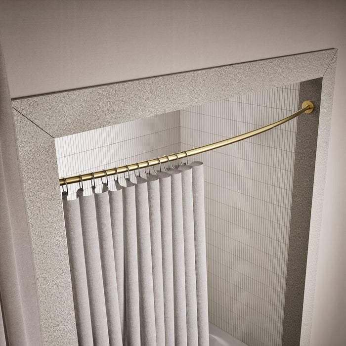 KOHLER K-9351 Expanse Contemporary design curved shower rod