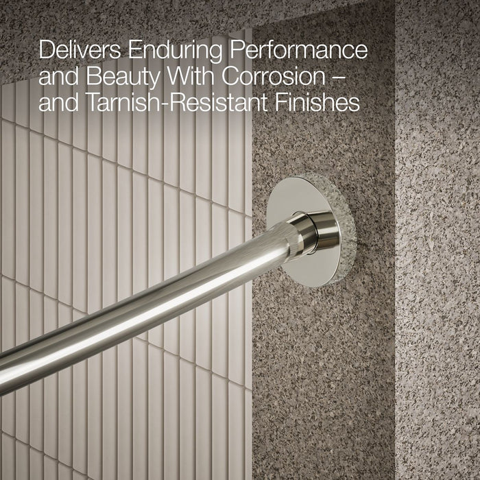 KOHLER K-9351 Expanse Contemporary design curved shower rod