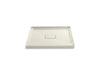 KOHLER K-9393 Archer 42" x 42" alcove shower base, center drain, biscuit