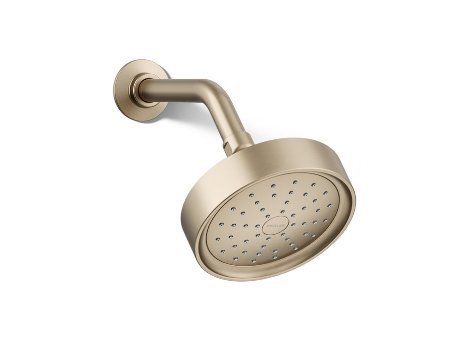 KOHLER K-939-H Purist Single-function showerhead, 1.5 gpm, vibrant brushed bronze