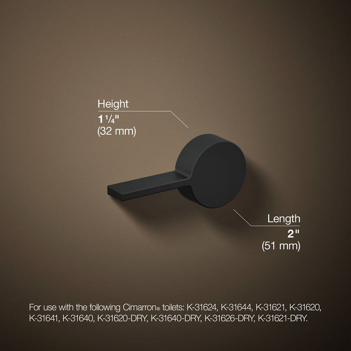 KOHLER K-9466-L Cimarron Left-hand trip lever, matte black - view 4