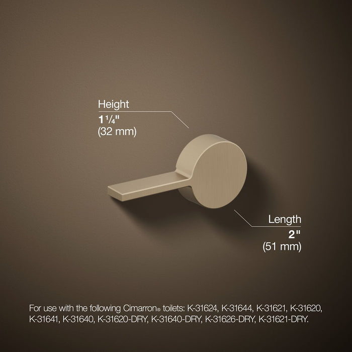 KOHLER K-9466-L Cimarron Left-hand trip lever, vibrant brushed bronze - view 5