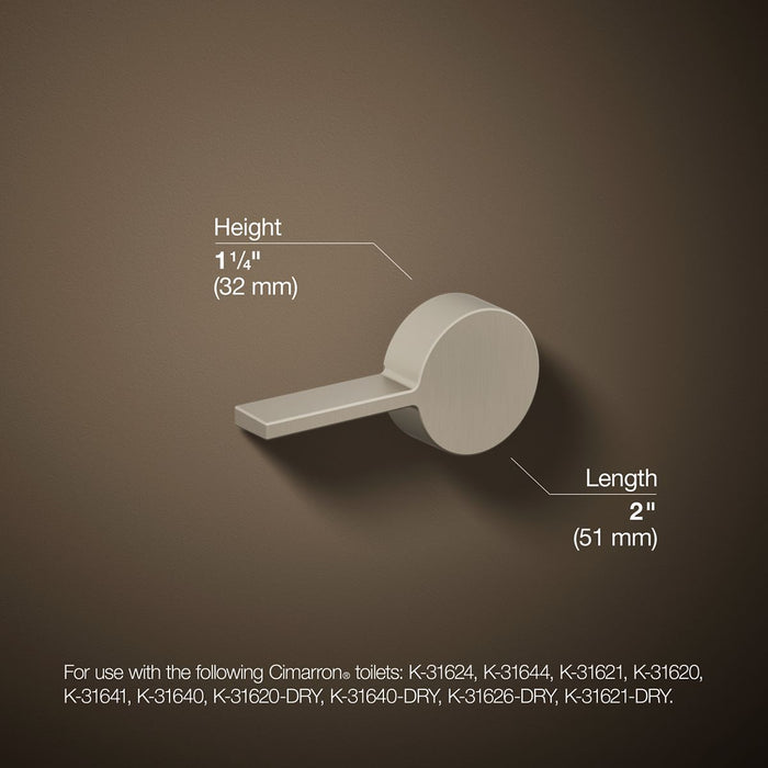 KOHLER K-9466-L Cimarron Left-hand trip lever, vibrant brushed nickel - view 4