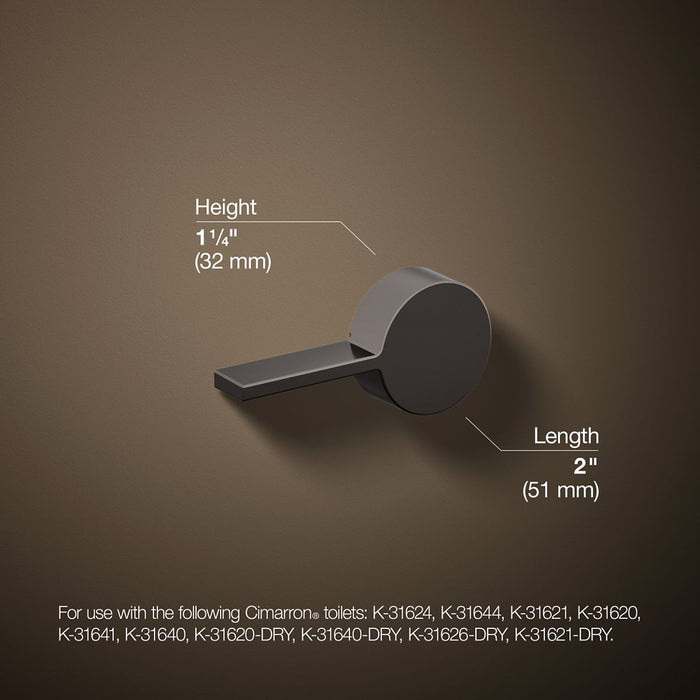 KOHLER K-9466-L Cimarron Left-hand trip lever, vibrant titanium - view 4