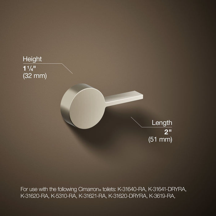 KOHLER K-9466 Cimarron Right-hand Trip Lever, vibrant polished nickel - view 5